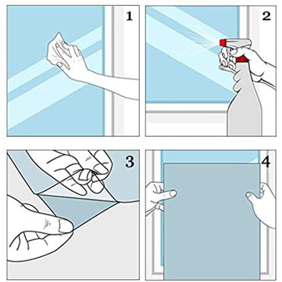 4Sheets Christmas Snowflake Window Clings Stickers For Glass Reusable Double Sided Self Adhesive Static Stickers Xmas Snowflake Reindeer Santa Window Decals Decorations Stickers For Christmas Window D - The Premium