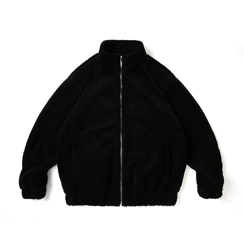 New Thickened Faux Cashmere Coat For Men