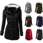 Hooded Jacket Sweater Cotton-padded Coat For Women