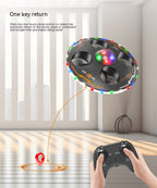 Remote Control Flying Saucer Drop-resistant Luminous Children UAV Toy