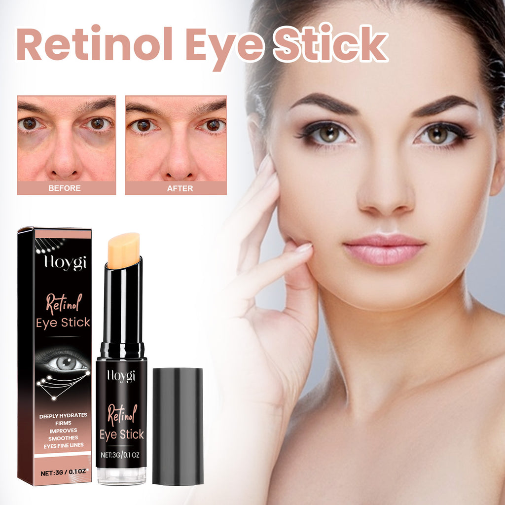 Hoygi Retinol Eye Stick, Brightening And Firming Skin Around Eyes Fade Eye Lines Dark Circles Anti-Aging Eye Cream