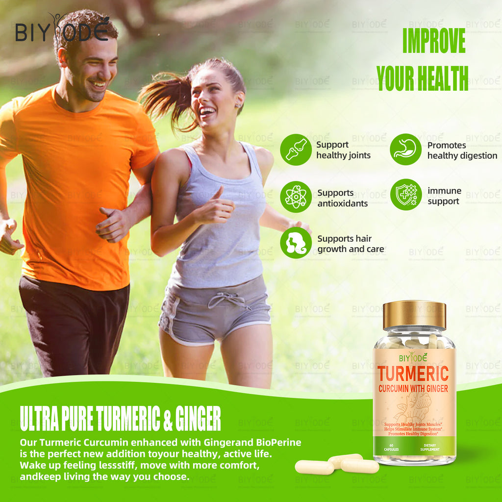 BIYODE Turmeric Capsule Wholesale Ready Stock Effective Health Supplement Formula