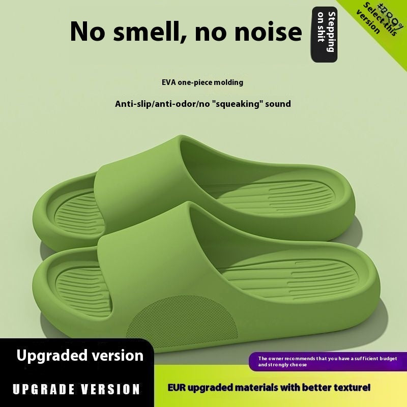 Men's Summer Slip-on Thick-soled Slippers For Outer Wear