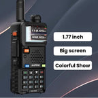 BAOFENG UV-5RH 10w GMRS Ham Radio With Long Range Walkie Talkies, Multifunctional Use, USB-C Charging, 999 Channels, Colorful LCD Display, Audio Produces