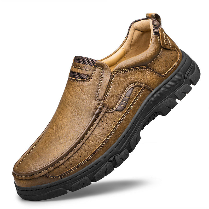 Casual Leather Shoes Comfortable Breathable Daily Casual Shoes