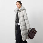 Slim Fit Warm Over-the-knee Lengthened Down Jacket Women