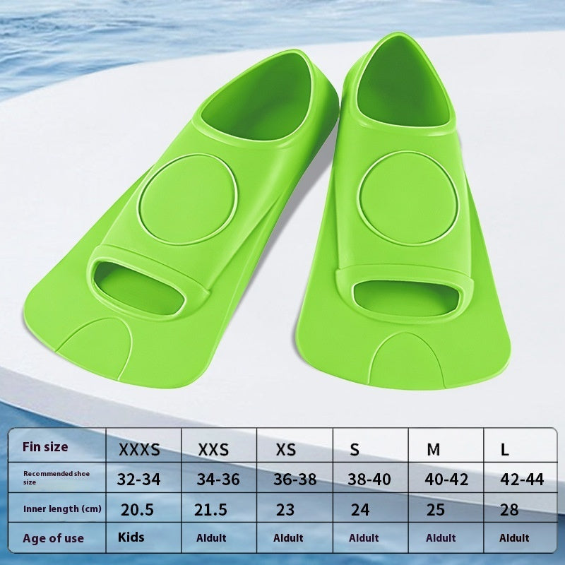 Swimming Flippers Freestyle Silicone Short Flippers