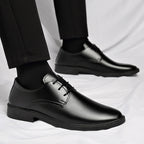 Soft Leather Soft Bottom Youth British Style Casual Formal Wear Leather Shoes