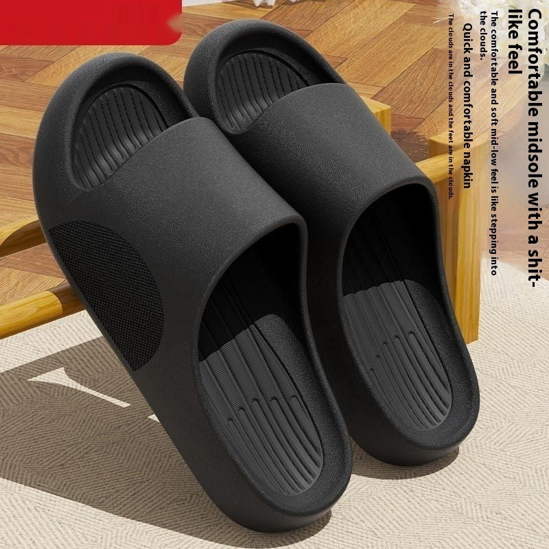Men's Summer Slip-on Thick-soled Slippers For Outer Wear