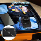 1Pc 5K 75MP Digital Camera For Photography Anti Shake WiFi Vlogging Video Camera With 9 Shooting Modes 18X Zoom Fill Light Webcam Function 2 Batteries 32G MMC Card 180Degree Flip IPS Screen