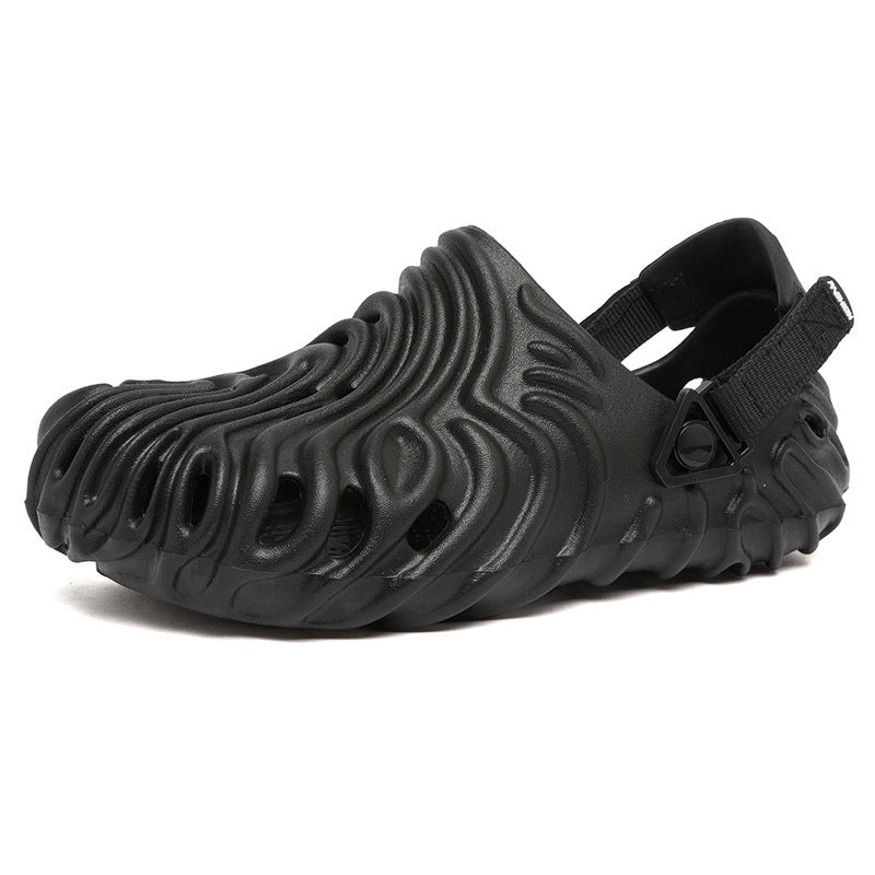 Fashion Summer New Casual Men's Shit Feeling Closed-toe Slippers