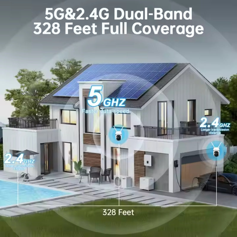 WESECUU 3MP PTZ Mini Wifi CCTV Camera