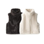 Women's Fashionable Loose Casual Faux Fur Vest
