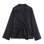 Women's Loose Short Trench Coat