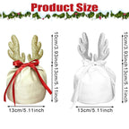 5 Pcs Christmas Antler Gift Bags - The Premium