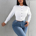 Women's Single-breasted Daily Long Sleeve Casual Jacket