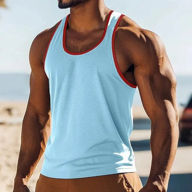 New American Style Slim Fit Casual Sports Men's Summer Vest - The Premium