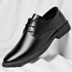Soft Leather Soft Bottom Youth British Style Casual Formal Wear Leather Shoes