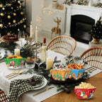 12 PCS Christmas Paper Food Tray Xmas Decorations Christmas Gingerbread Man Disposable Snack Popcorn Bowl Popcorn Containers Boxes For Winter Christmas Party Supplies - The Premium