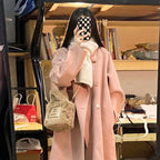 Fashionable Knee-length Mid-length Wool Coat For Women