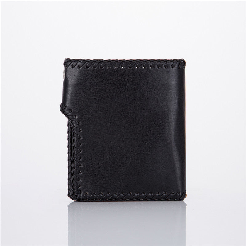Short cross wallet with chain