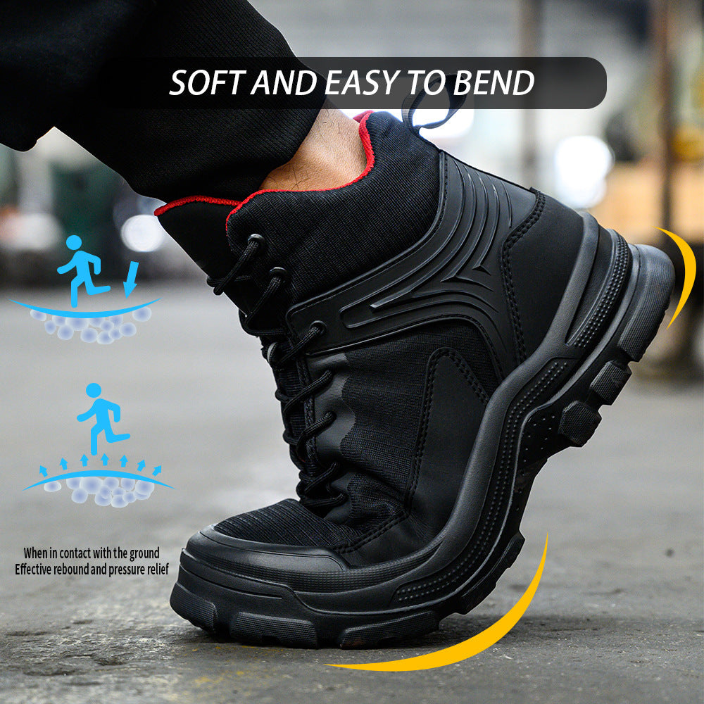 Men's Comfortable Breathable Anti-smashing And Anti-penetration Waterproof Work Shoes