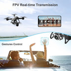 4DRC V14 Professional Drone 6K HD Dual Camera Wifi FPV Portable RC Quadcopter 2 BATTERY,Drones Suitable For Adults & Beginners.Logistics Is Randomly Sent By UPS,USPS,Self-pickup.