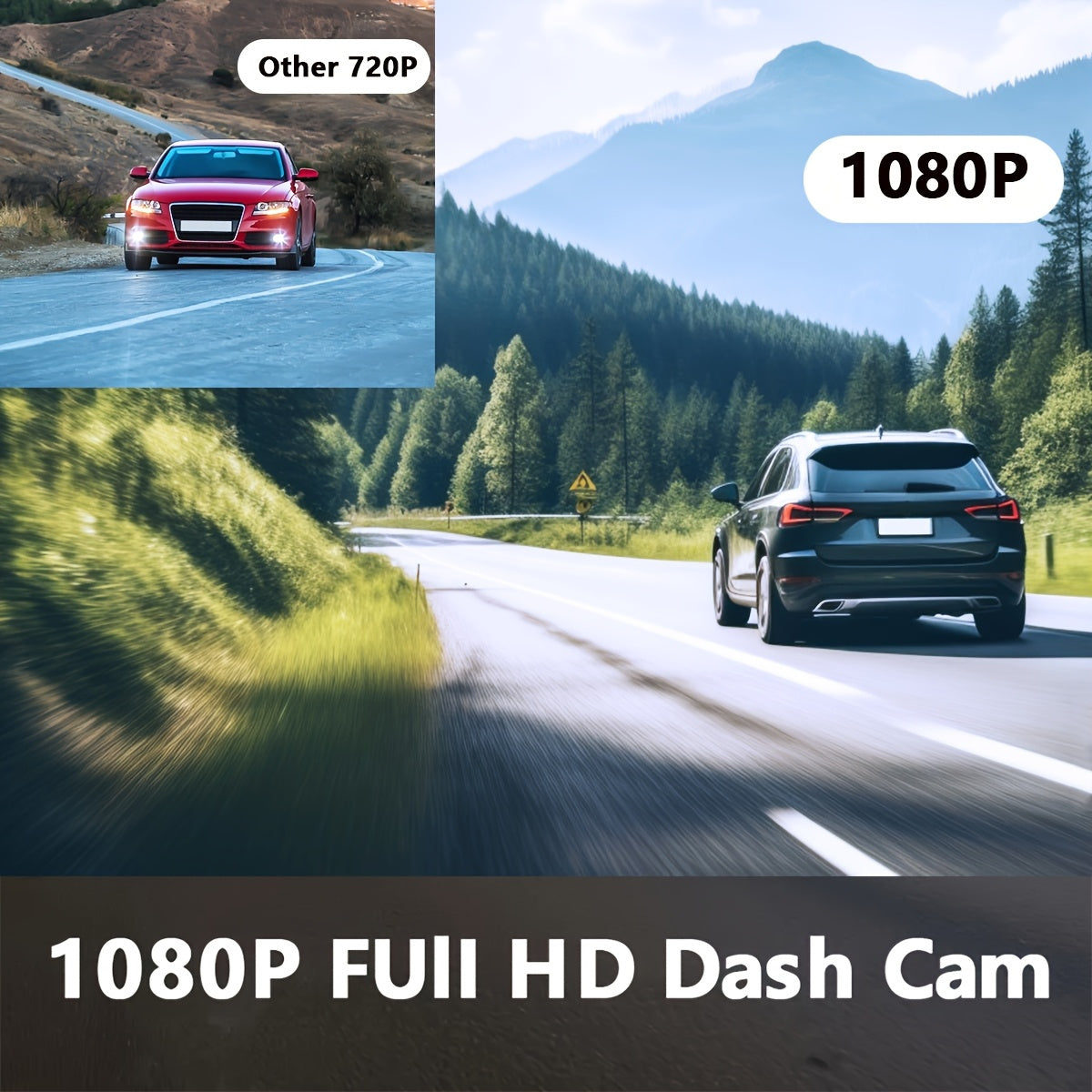 Driving Recorder HD 1080P Three-lens Parking Monitoring With Reversing Image