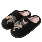 New Comfort Home Cute Cartoon Little Wolf Dog Winter Cotton Slippers