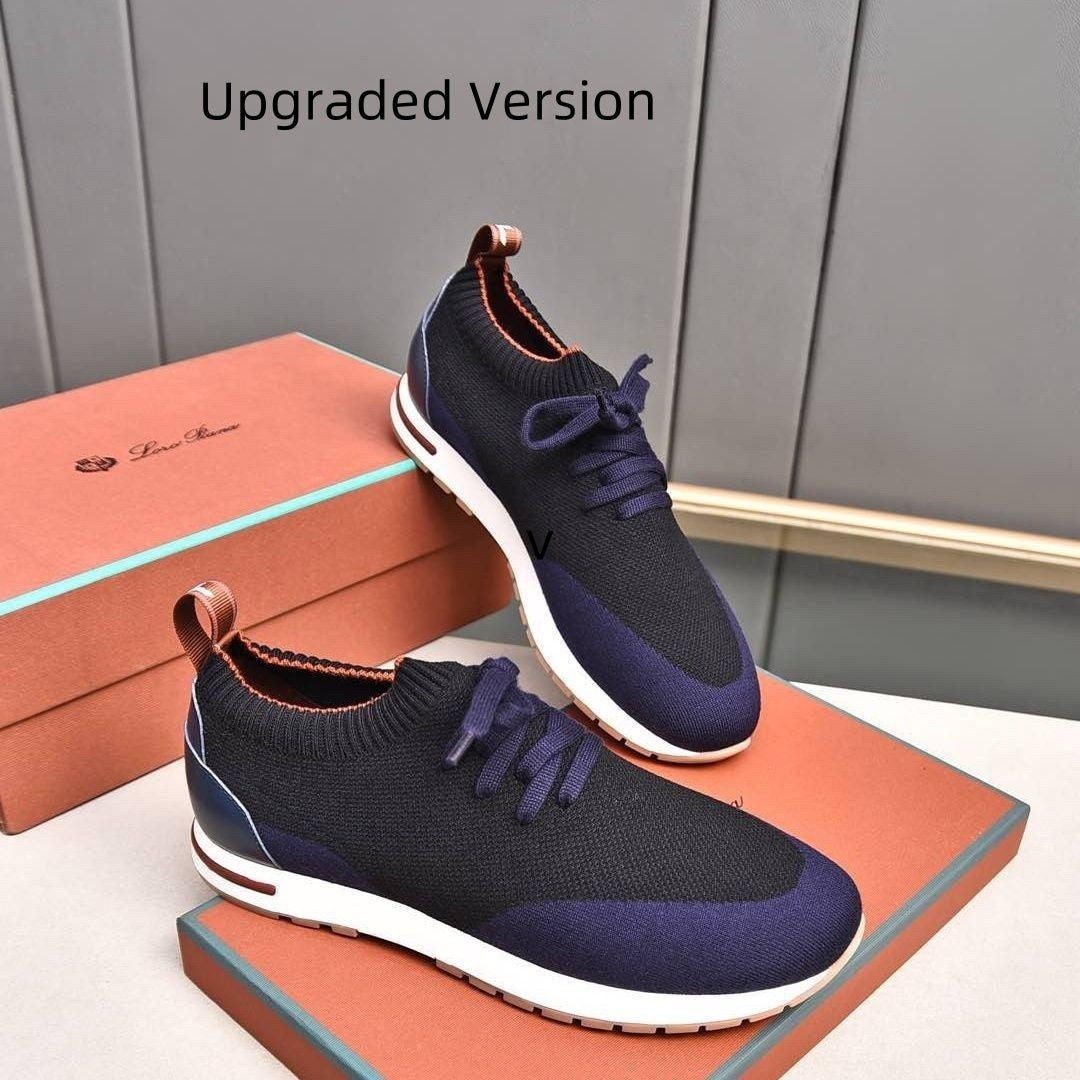 Sports Stitching Flying Woven Knit Breathable Men's Shoes