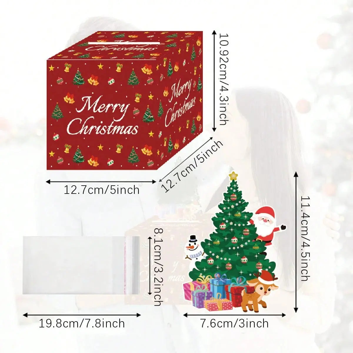 Christmas Money Box For Cash Gift Pull Surprise Money Gift Boxes For Cash With Pull Out Surprise Merry Christmas Box Holder Unique DIY Roll Ideas Cash Holder For Xmas Parties Favors Birthday Lovers - The Premium