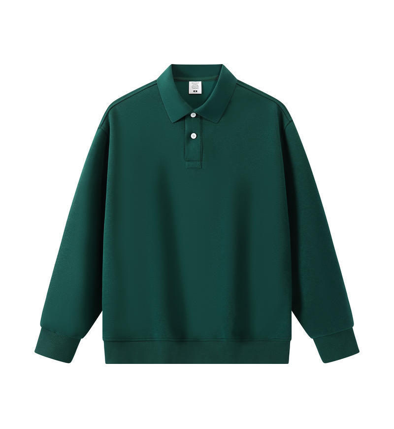 Loose Solid Color Couple Lapel Long Sleeve