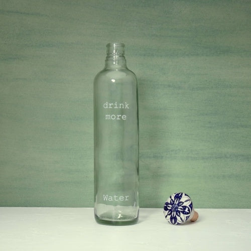 Transparent Glass Water Bottle With Stopper