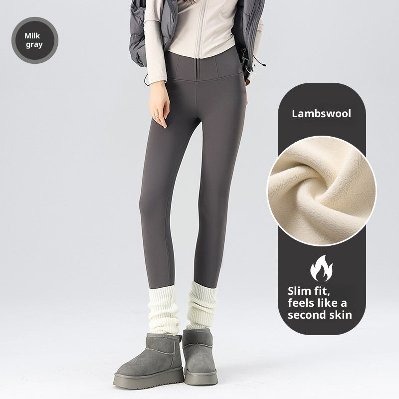 Women's Shark Pants For Autumn And Winter, Fleece-lined And Thickened