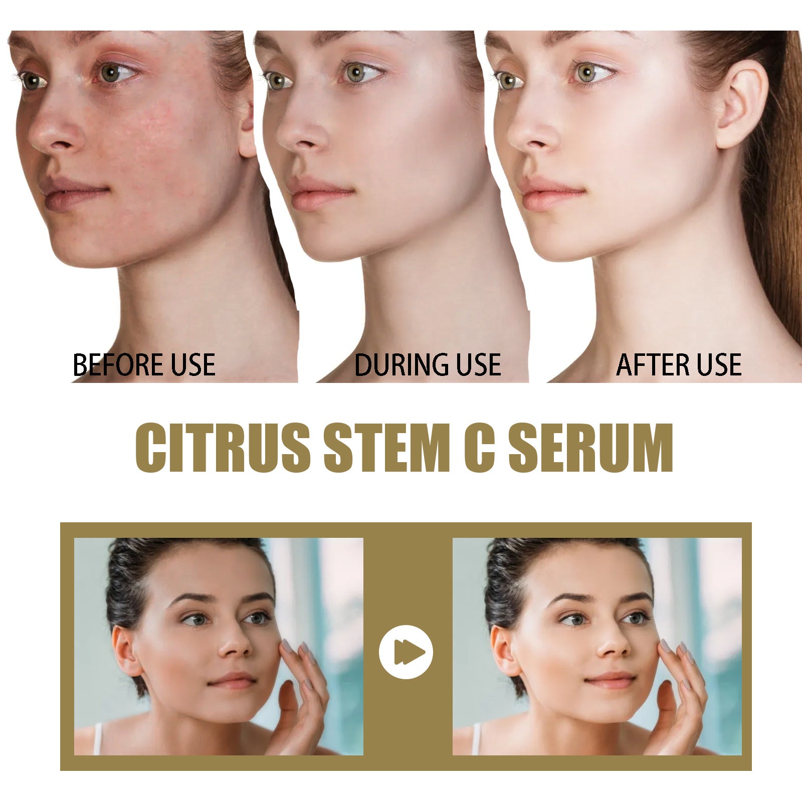 Hoygi Citrus Stem C Serum, Reduce Wrinkles Improve Skin Elasticity Firming And Lifting Anti-Aging Serum