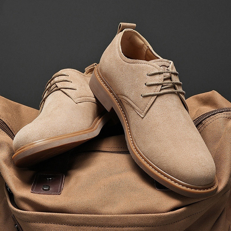 Autumn Retro British Martin Leather Shoes Men's Outdoor Work Shoes Suede