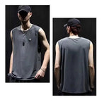 Ice Silk Quick-dry Men's Vest Loose Casual Sleeveless T-shirt - The Premium