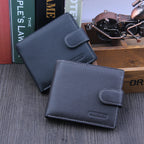 Foreign trade for men's wallet, real skin, short money, back to ancient times, buckle US dollar buckles to sell Wallet