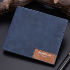 2021 new men's short wallet day Korean version of the ancient youth walletthin male cross money leather wholesale