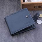 Foreign trade for men's wallet, real skin, short money, back to ancient times, buckle US dollar buckles to sell Wallet