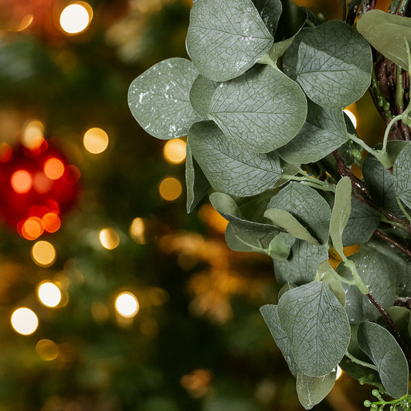 Christmas Eucalyptus Wreath Green Door Wreath Fake Leaf Garland Wedding Home Frontdoor Decor FBA Shipment - The Premium