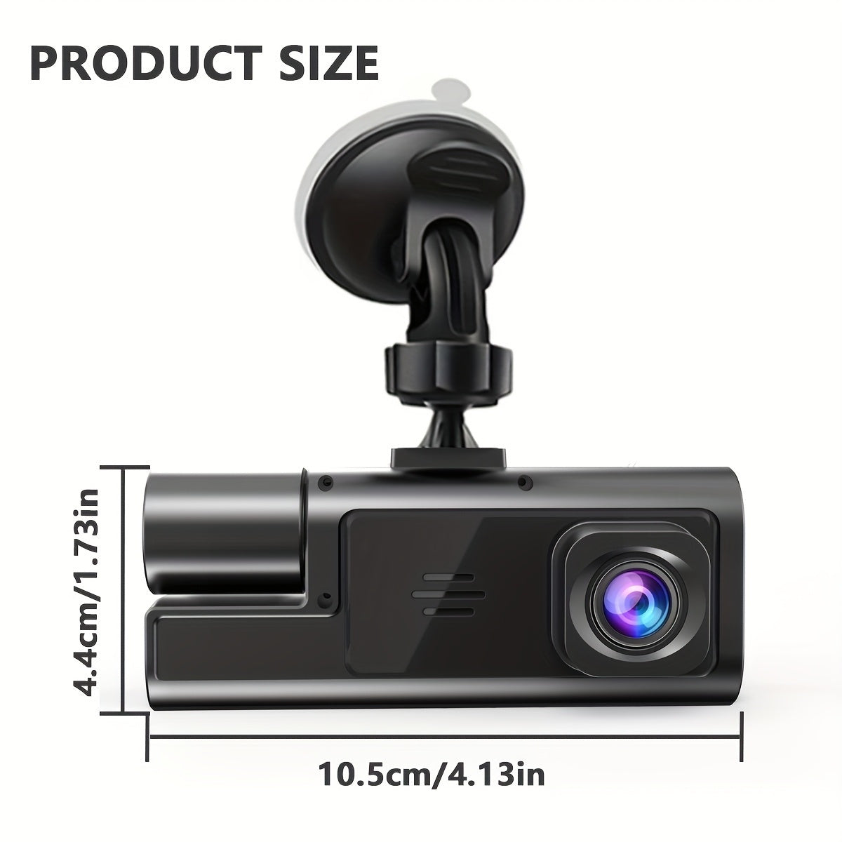 Driving Recorder HD 1080P Three-lens Parking Monitoring With Reversing Image