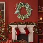 Christmas Eucalyptus Wreath Green Door Wreath Fake Leaf Garland Wedding Home Frontdoor Decor FBA Shipment - The Premium
