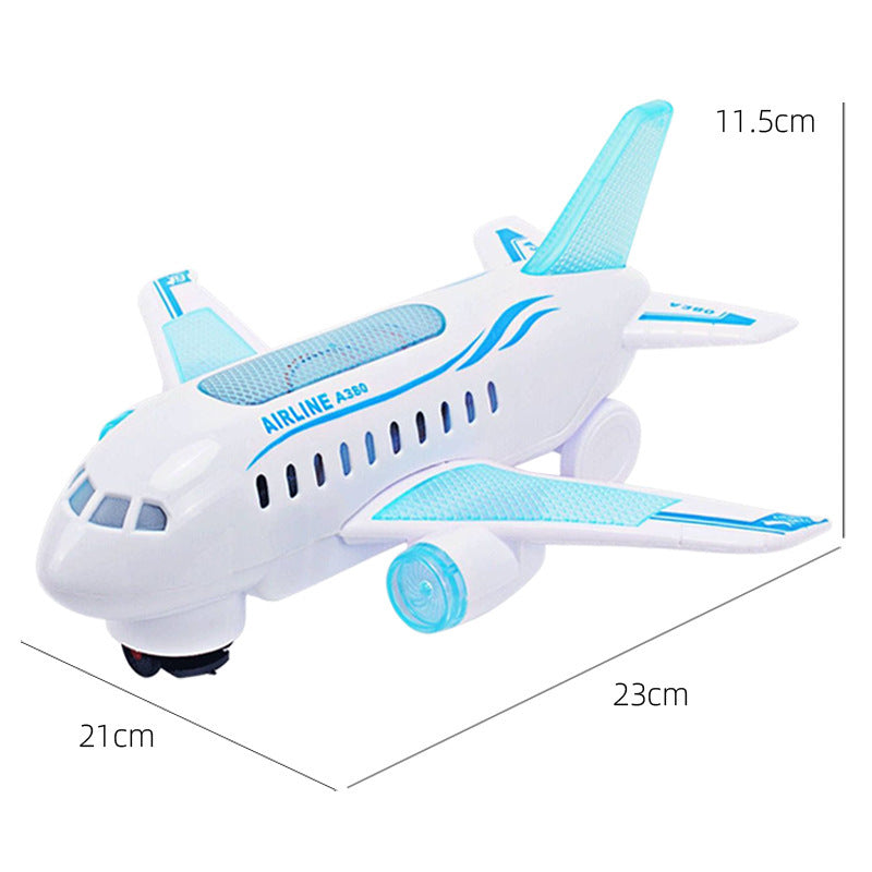 Children's Model Toy Luminous Electric Universal Music Air Plane