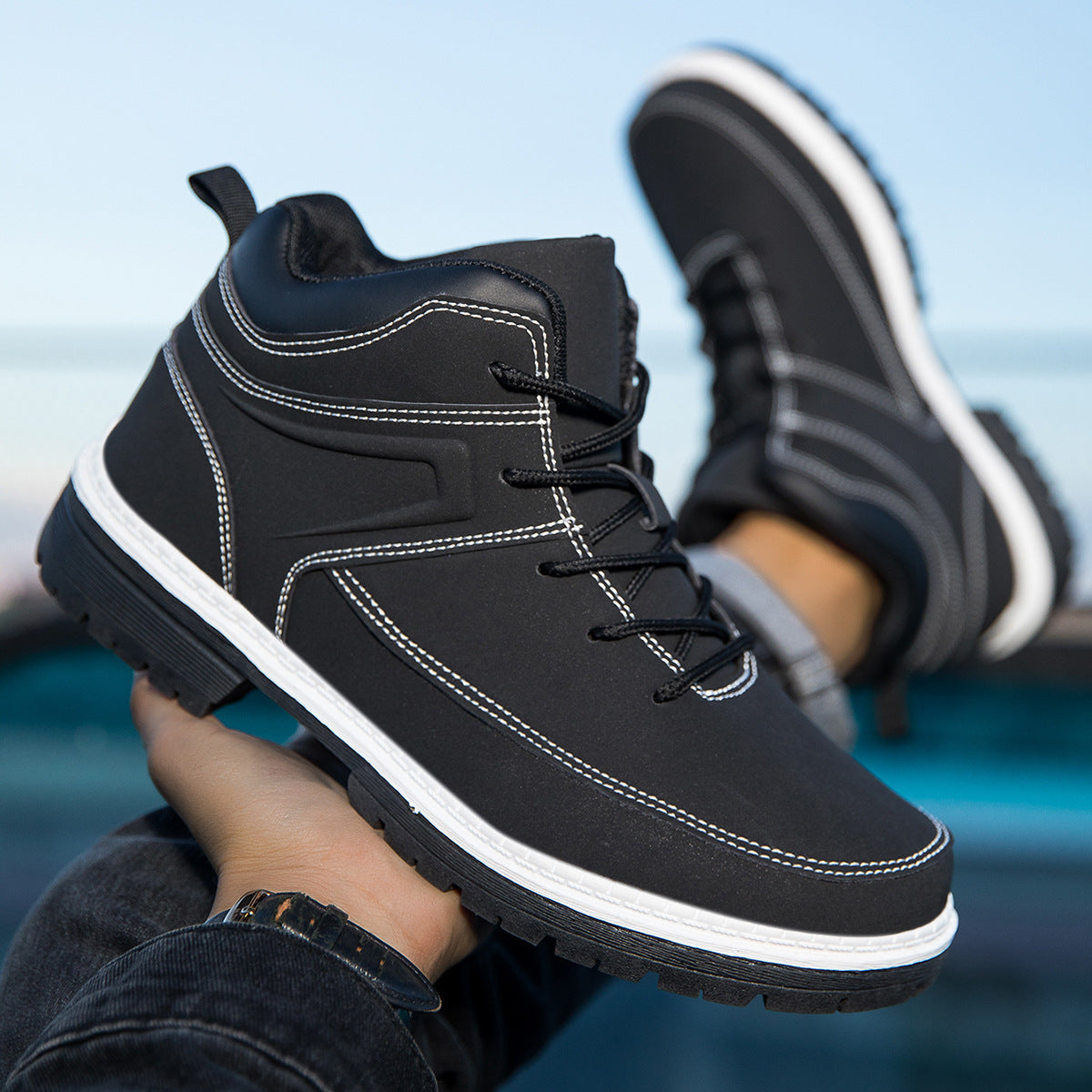 Casual Men's Boots High Street Style