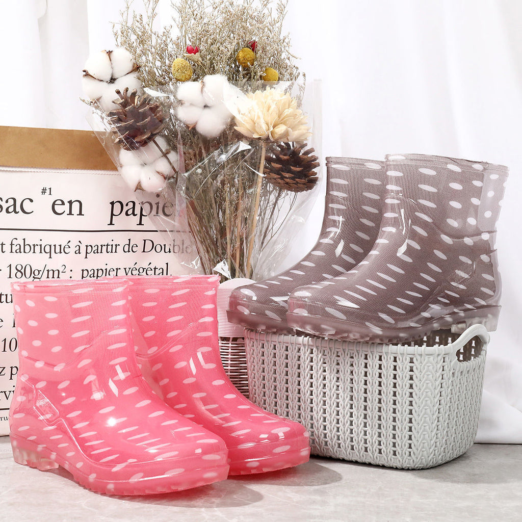Four Seasons Fashion Rain Boots Women's Short Low-top Adult Waterproof Non-slip Water