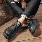 Men's Leather Boots Fashion Outdoor Leisure Low-top Work Boots