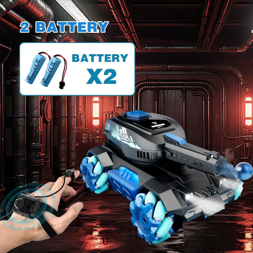 DE 4DRC Y1 RC Tank Shooting Gesture Sensing Rc Stunt Car With Light Music