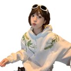National Fashion Brand New Chinese Flower Embroidered Hoodie Women