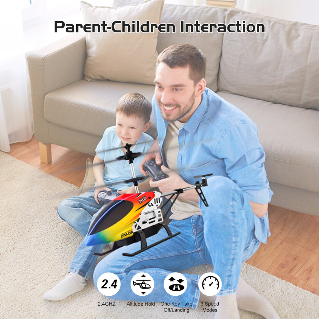 4DRC M5 RC Helicopter For Kids 3-12 And Beginners, Remote Control Helicopter With Altitude Hold, 2 Batteries With 30Mins Flight,Whole Alloy Toy.Logistics Is Randomly Sent By UPS,USPS,UNI.